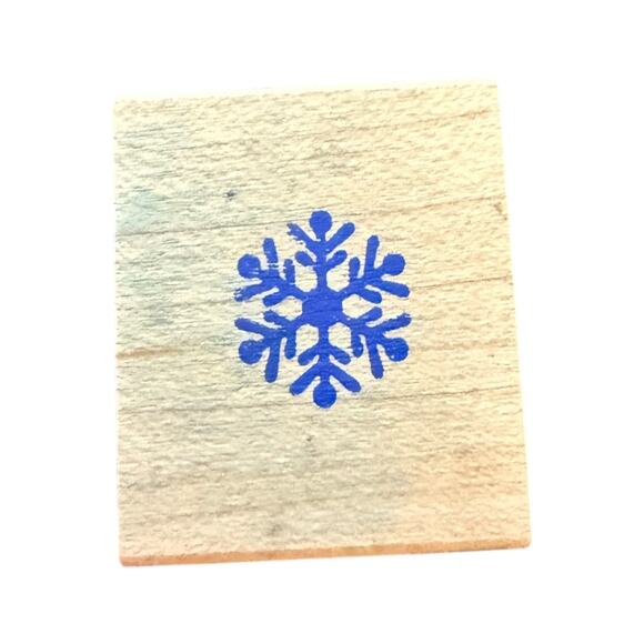 All Night Media Tiny Snowflake 155A Rubber Stamp - Picture 1 of 3